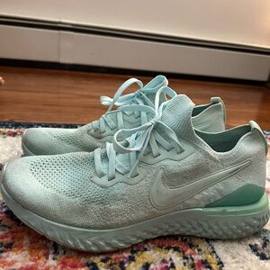 Nike Blue Sneakers with Flyknit and React Foam